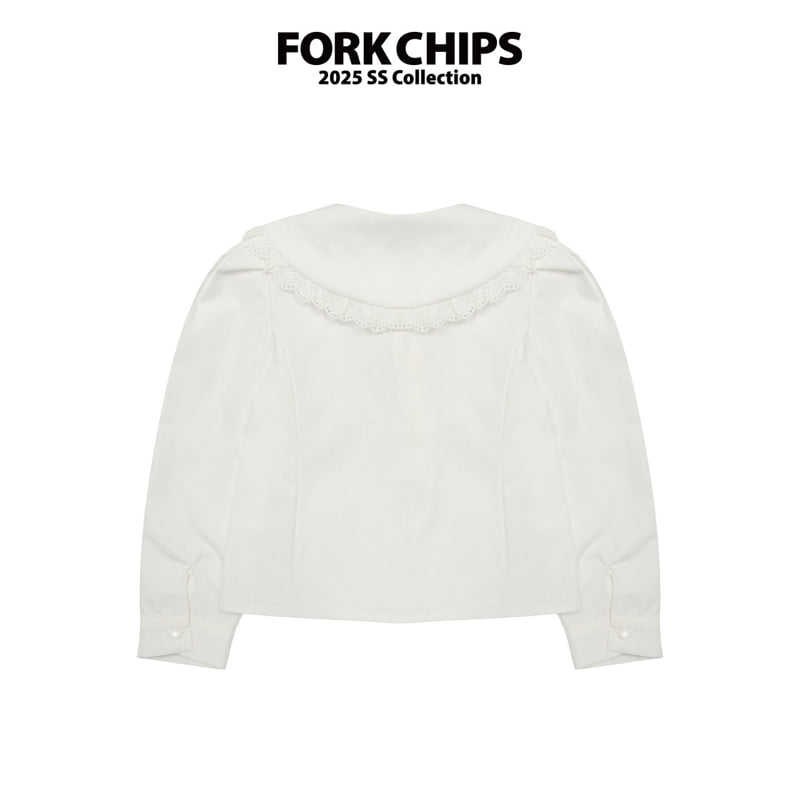 Fork Chips - Korean Children Fashion - #childofig - Powder Blouse - 3