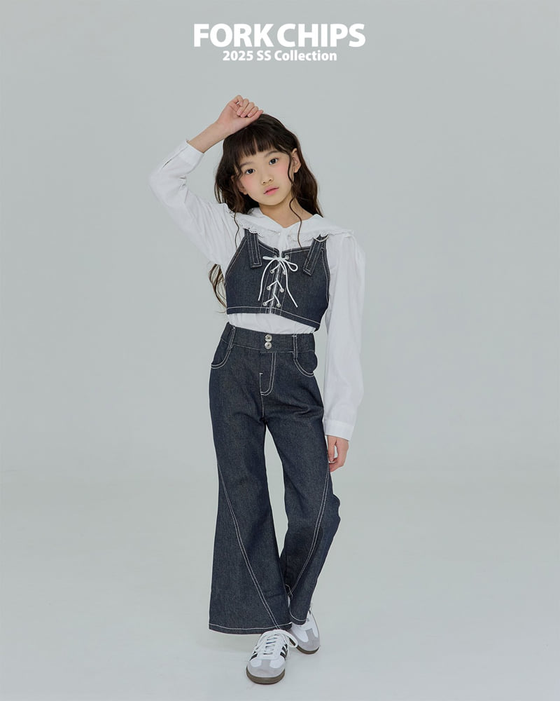 Fork Chips - Korean Children Fashion - #designkidswear - Rain Bootcut Pants - 11