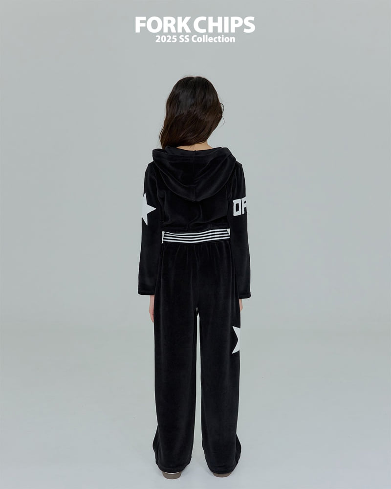 Fork Chips - Korean Children Fashion - #designkidswear - Racing Hood Zip-up Jacket - 10