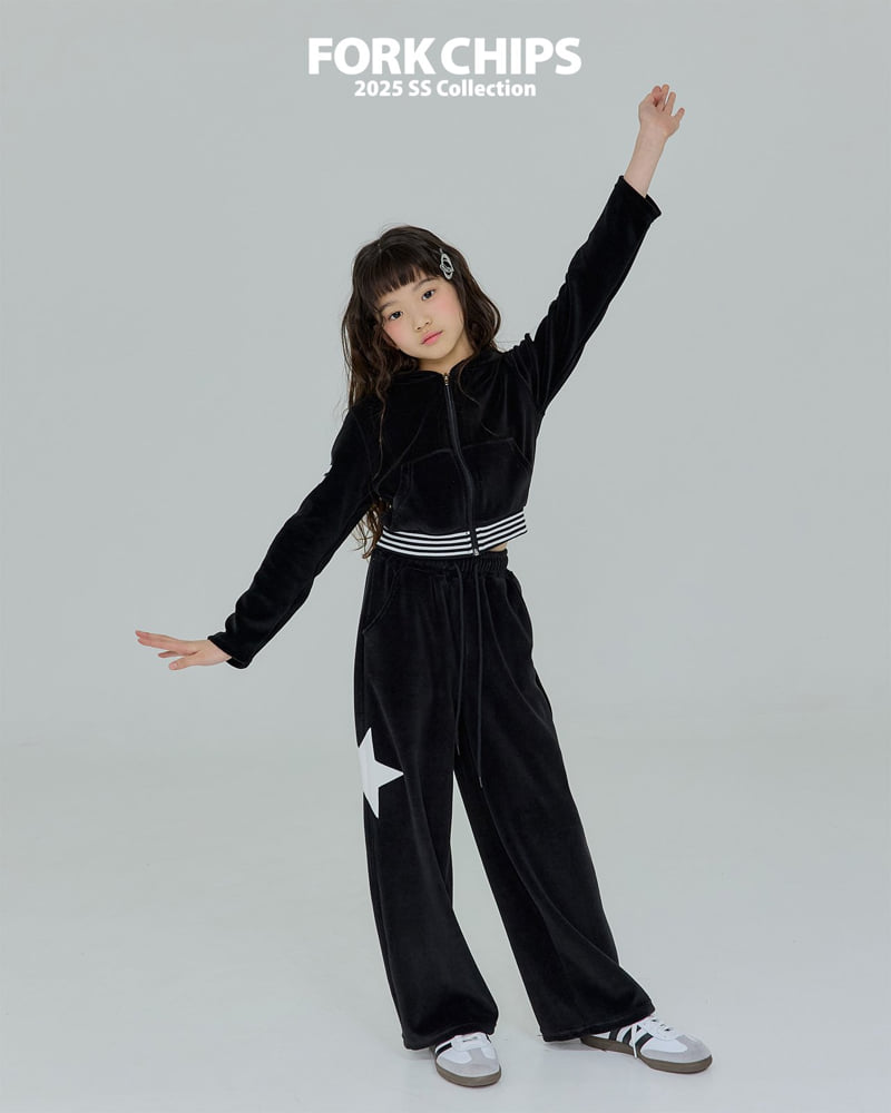 Fork Chips - Korean Children Fashion - #designkidswear - Racing Wide Pants - 9