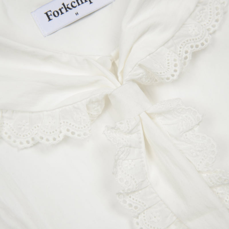 Fork Chips - Korean Children Fashion - #designkidswear - Powder Blouse - 5