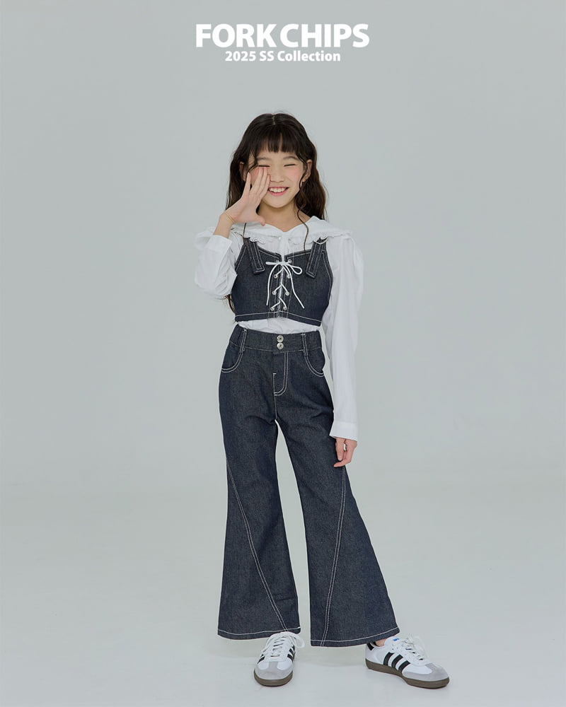 Fork Chips - Korean Children Fashion - #discoveringself - Rain Bootcut Pants - 12
