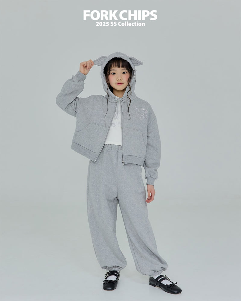 Fork Chips - Korean Children Fashion - #discoveringself - Angel Jogger Pants - 10