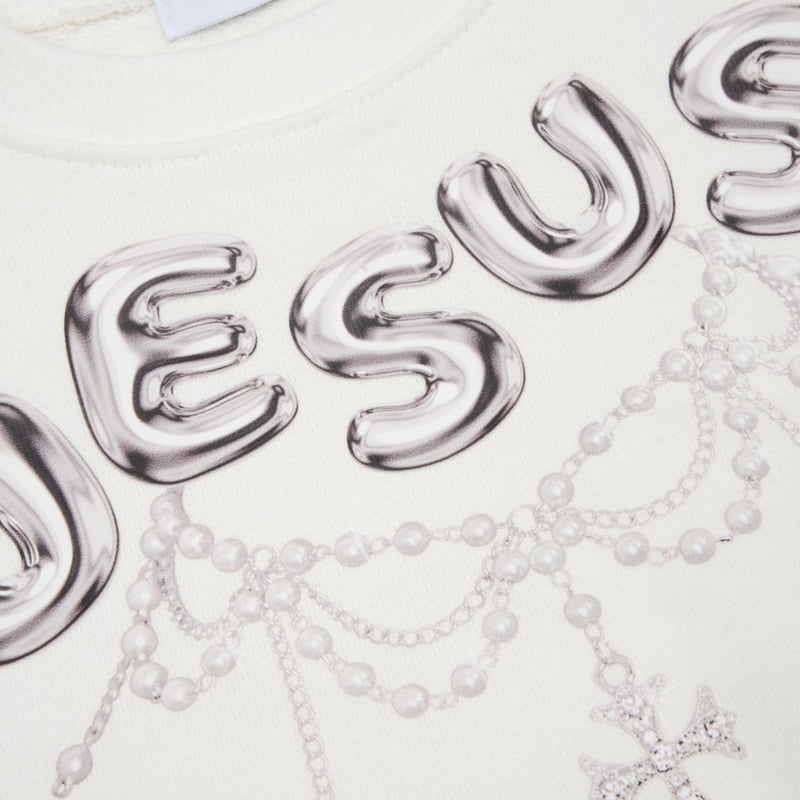 Fork Chips - Korean Children Fashion - #fashionkids - Jesus Sweatshirts - 8