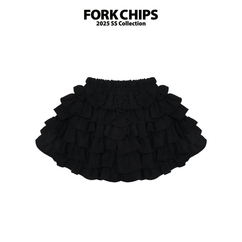 Fork Chips - Korean Children Fashion - #discoveringself - Rosy Cancan Skirt - 4