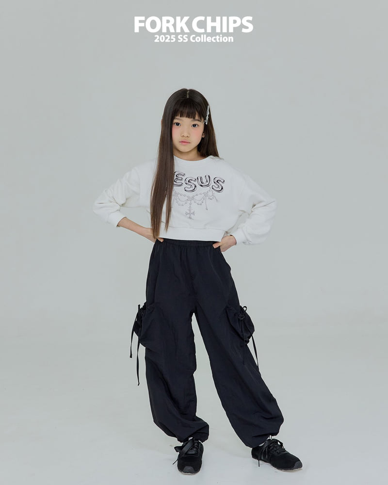 Fork Chips - Korean Children Fashion - #kidsshorts - Jesus Sweatshirts - 9