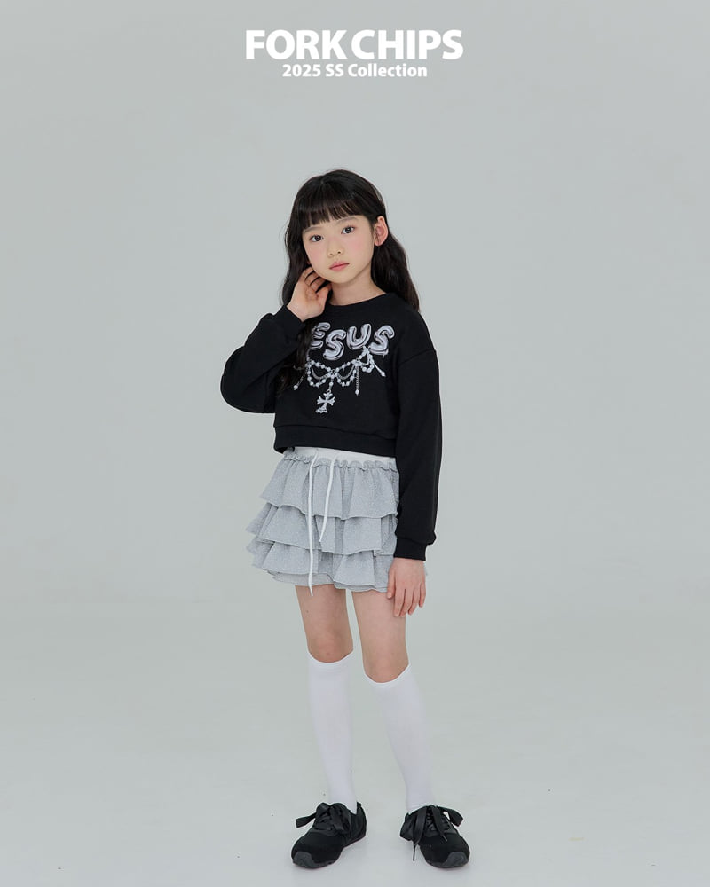 Fork Chips - Korean Children Fashion - #kidzfashiontrend - Jesus Sweatshirts - 11