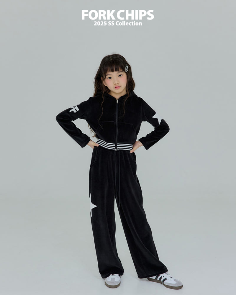 Fork Chips - Korean Children Fashion - #kidzfashiontrend - Racing Hood Zip-up Jacket