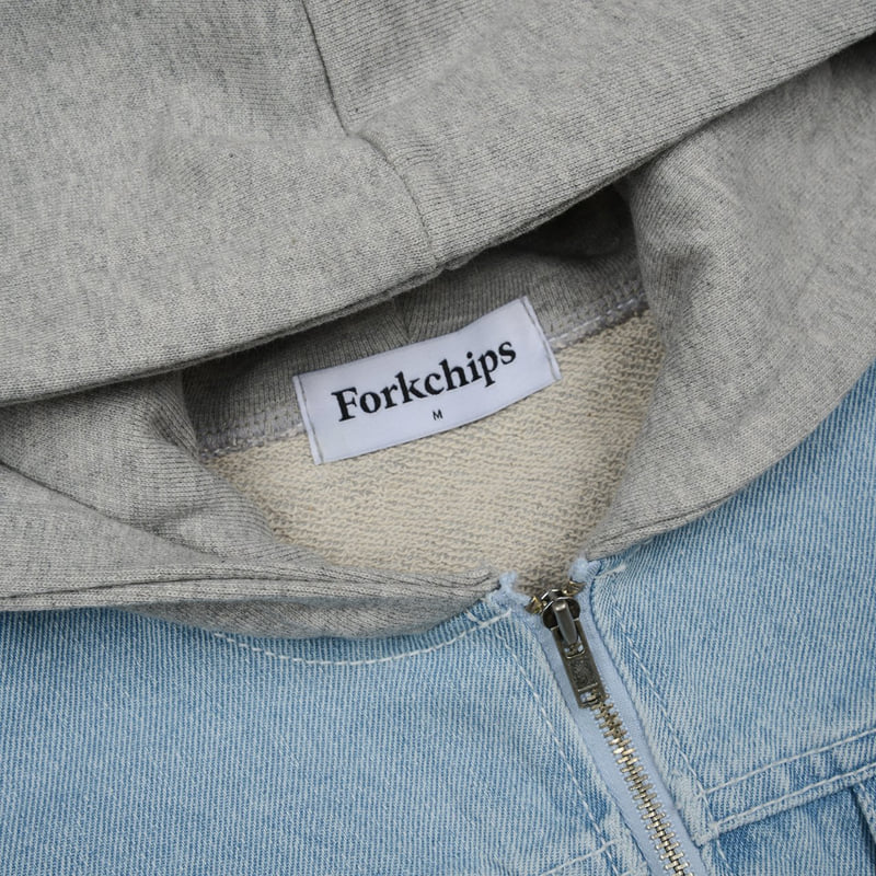 Fork Chips - Korean Children Fashion - #kidsstore - Bless Hood Zip-up Jacket - 4