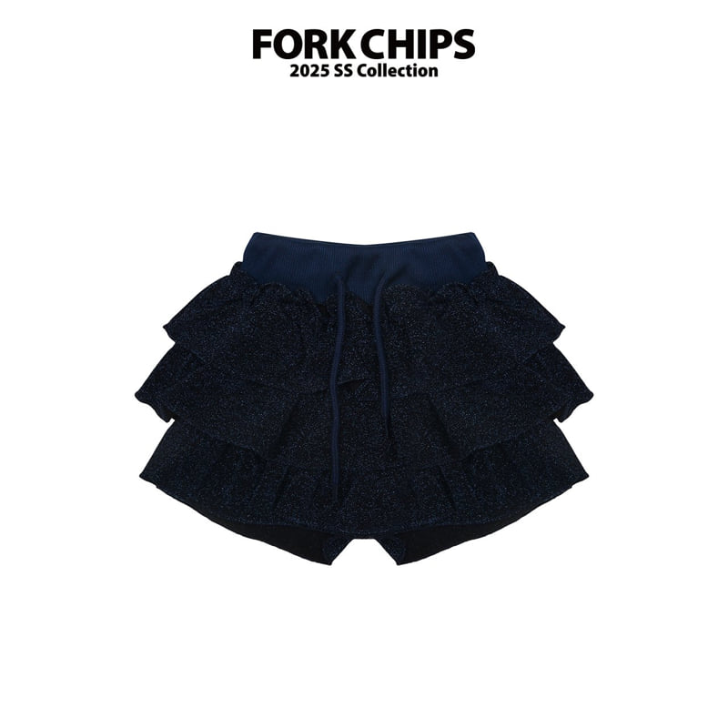 Fork Chips - Korean Children Fashion - #littlefashionista - Metal Cancan Skirt - 2