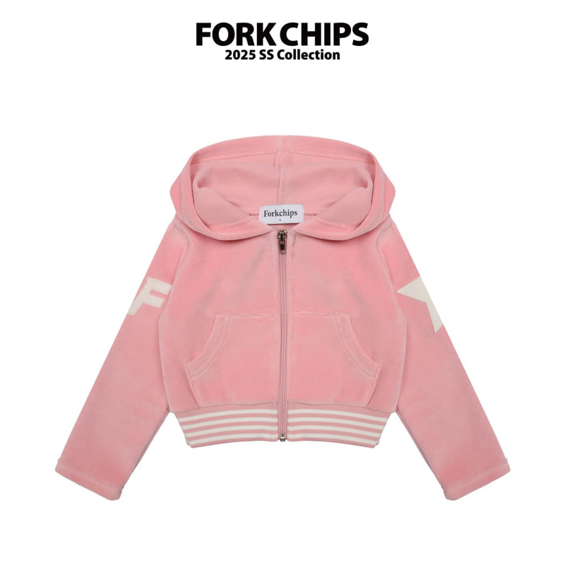Fork Chips - Korean Children Fashion - #littlefashionista - Racing Hood Zip-up Jacket - 3