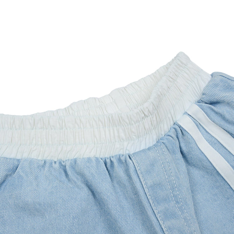 Fork Chips - Korean Children Fashion - #Kfashion4kids - Curve Denim Pants - 4