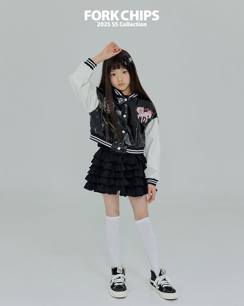 Fork Chips - Korean Children Fashion - #littlefashionista - Pony Baseball Jacket - 11
