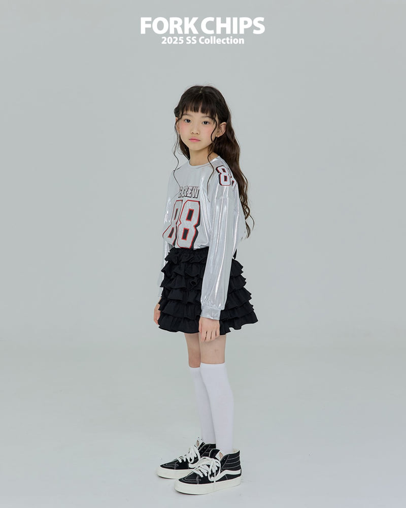 Fork Chips - Korean Children Fashion - #magicofchildhood - 88 Tee - 11