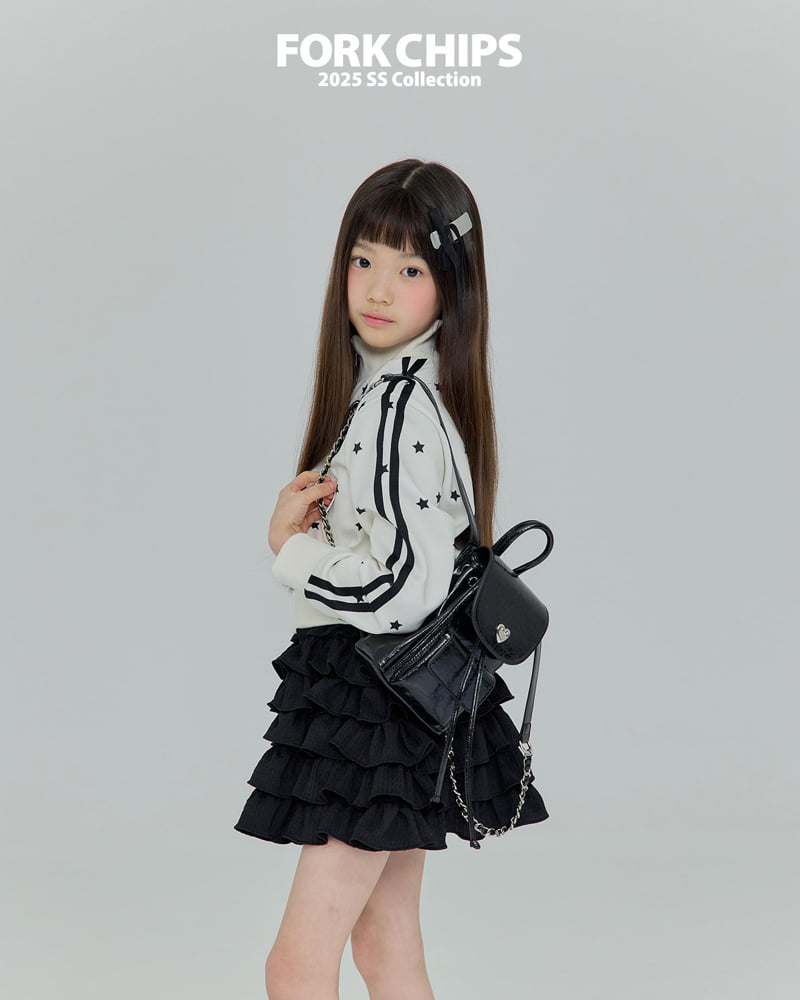 Fork Chips - Korean Children Fashion - #magicofchildhood - Rosy Cancan Skirt - 10