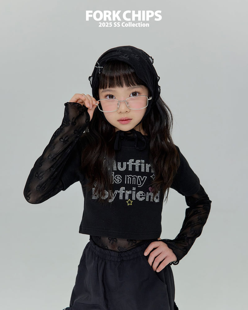 Fork Chips - Korean Children Fashion - #magicofchildhood - Ribbon Layered Tee - 9