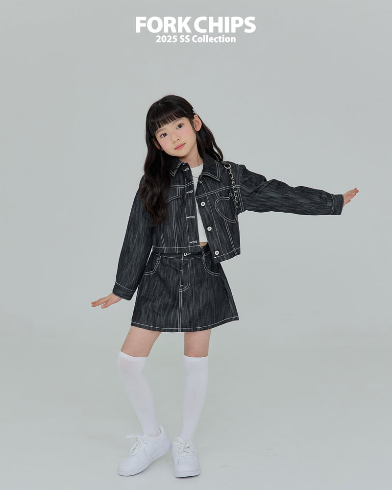 Fork Chips - Korean Children Fashion - #magicofchildhood - Windy Heart Jacket - 11