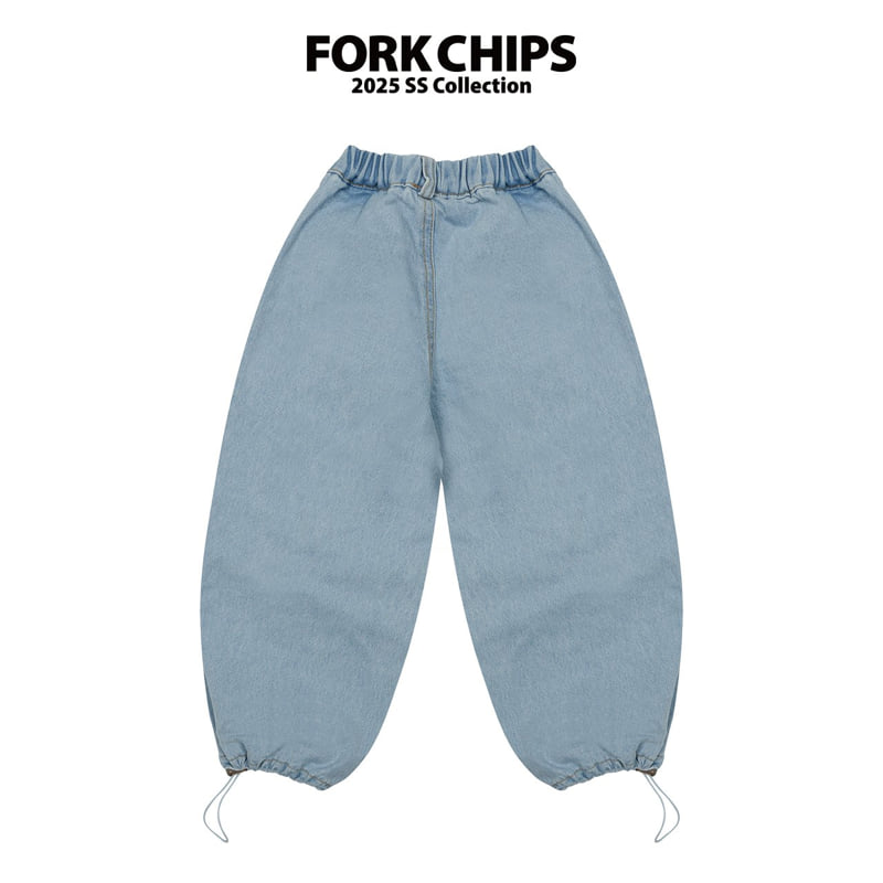 Fork Chips - Korean Children Fashion - #todddlerfashion - Drop Jeans - 3