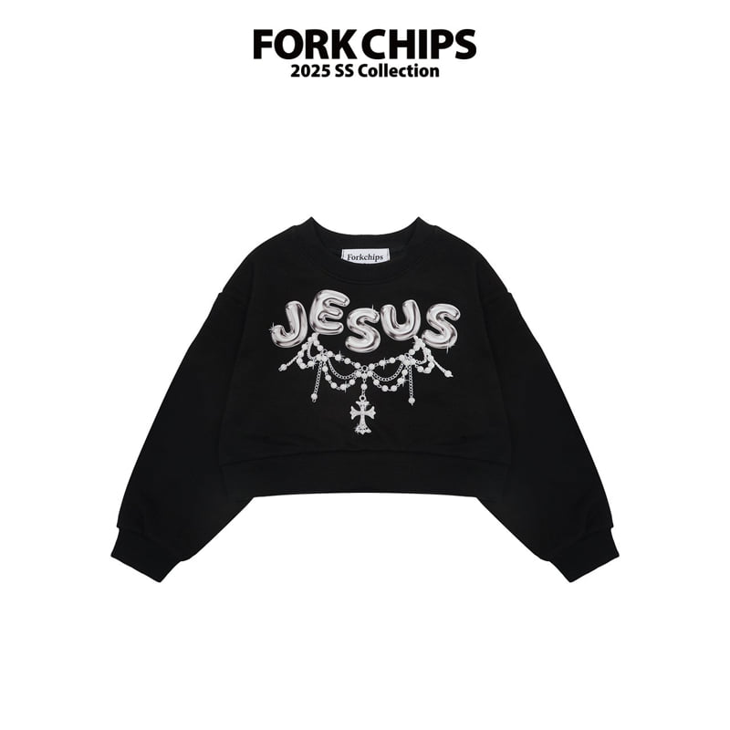 Fork Chips - Korean Children Fashion - #todddlerfashion - Jesus Sweatshirts
