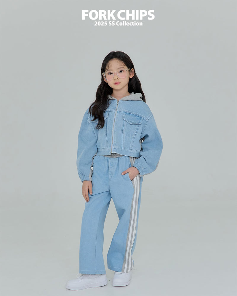 Fork Chips - Korean Children Fashion - #todddlerfashion - Bless Hood Zip-up Jacket - 10