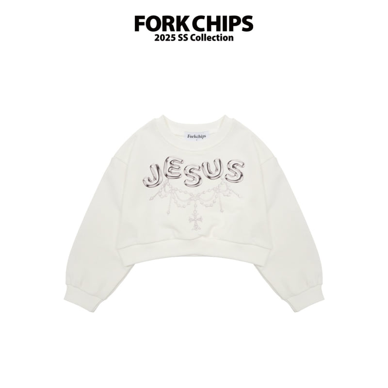 Fork Chips - Korean Children Fashion - #toddlerclothing - Jesus Sweatshirts - 2