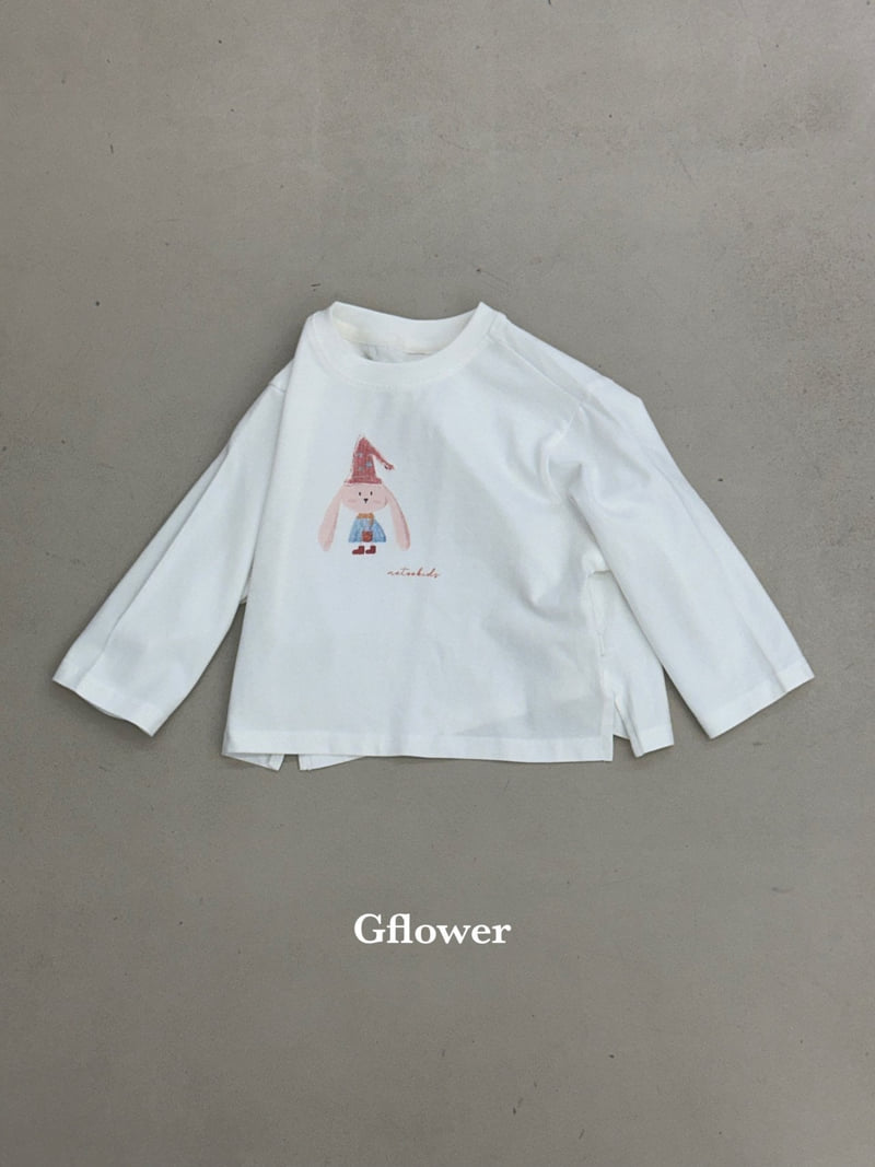 G Flower - Korean Children Fashion - #designkidswear - Patch Rabbit Tee - 10