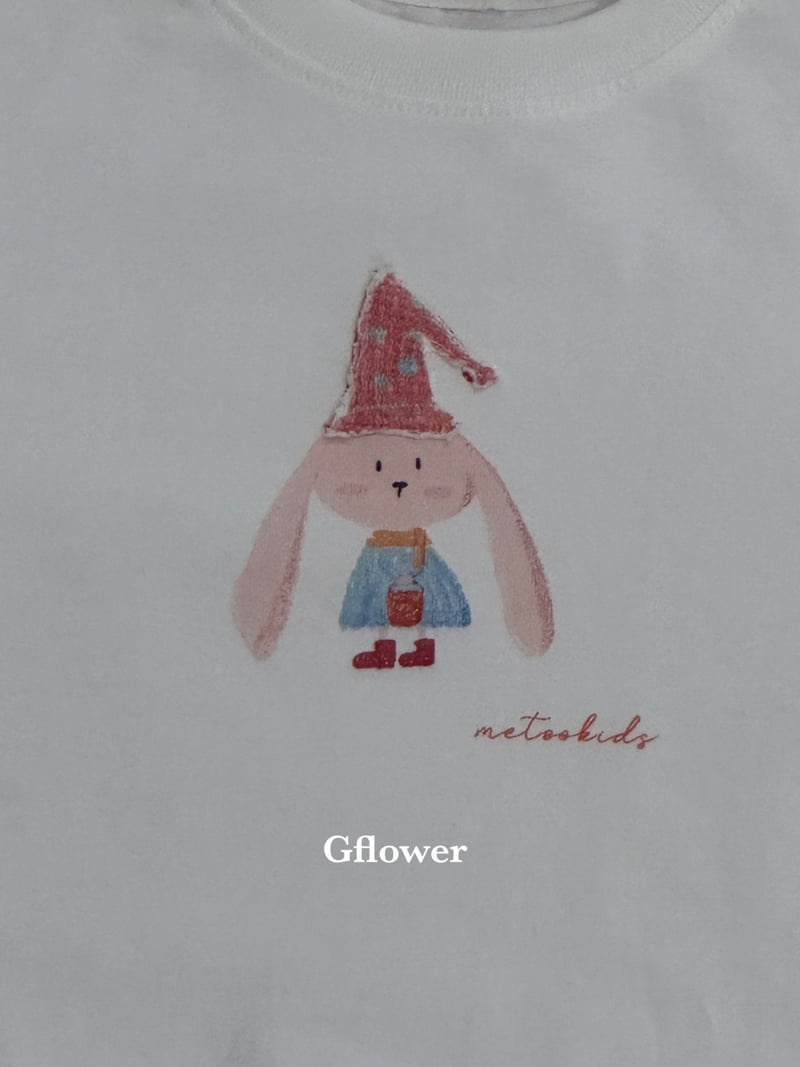 G Flower - Korean Children Fashion - #fashionkids - Patch Rabbit Tee - 12