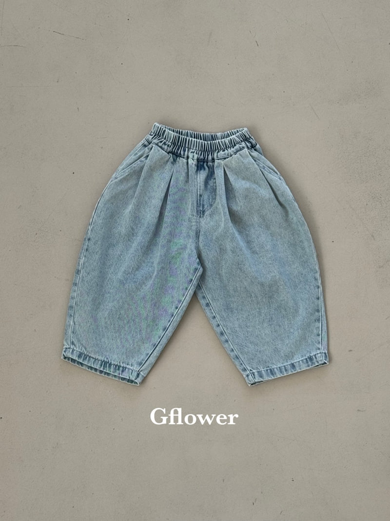 G Flower - Korean Children Fashion - #kidsshorts - Denim Jogger Pants - 7