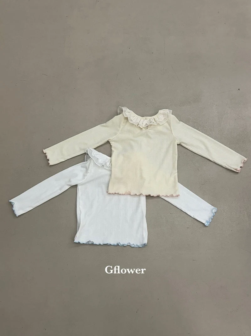 G Flower - Korean Children Fashion - #kidsshorts - Lace Frill Tee - 11