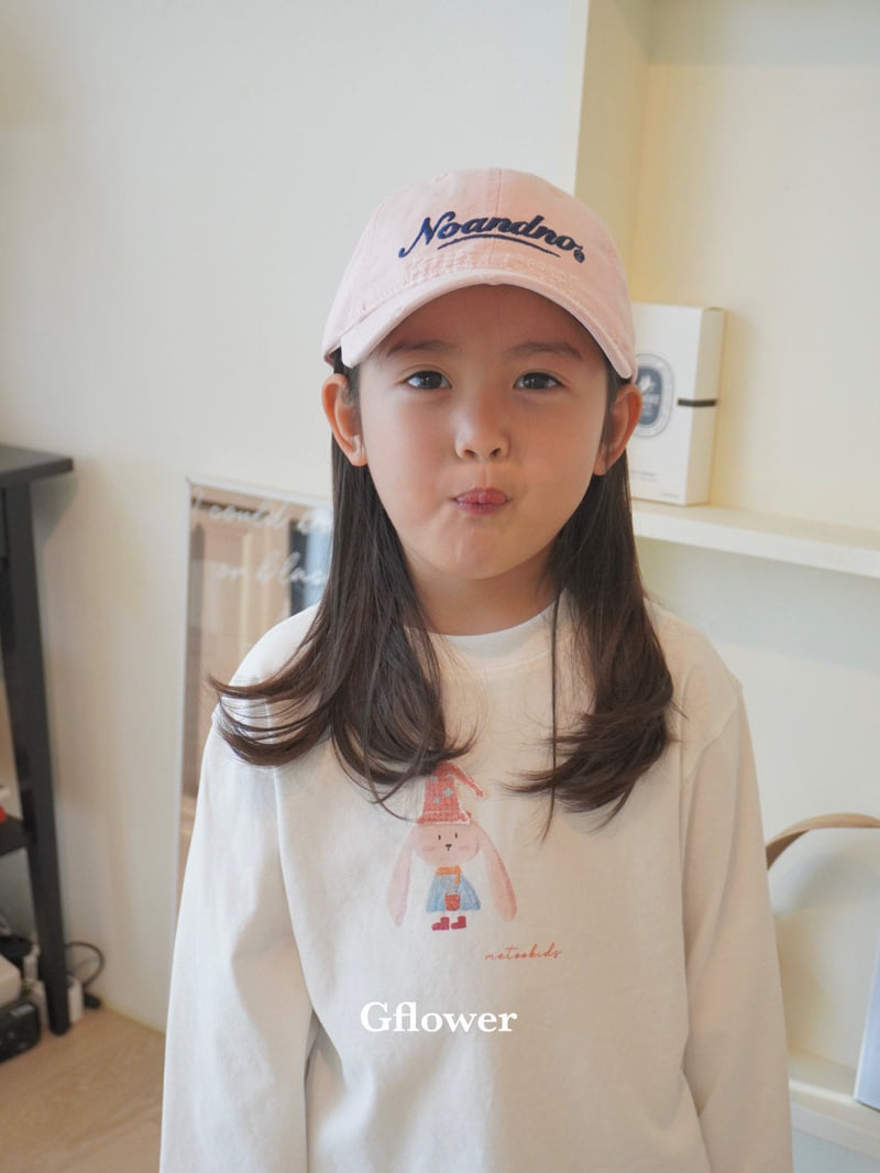 G Flower - Korean Children Fashion - #littlefashionista - Patch Rabbit Tee