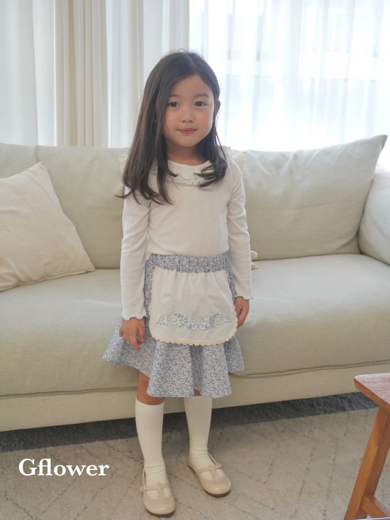G Flower - Korean Children Fashion - #magicofchildhood - Lace Frill Tee - 2