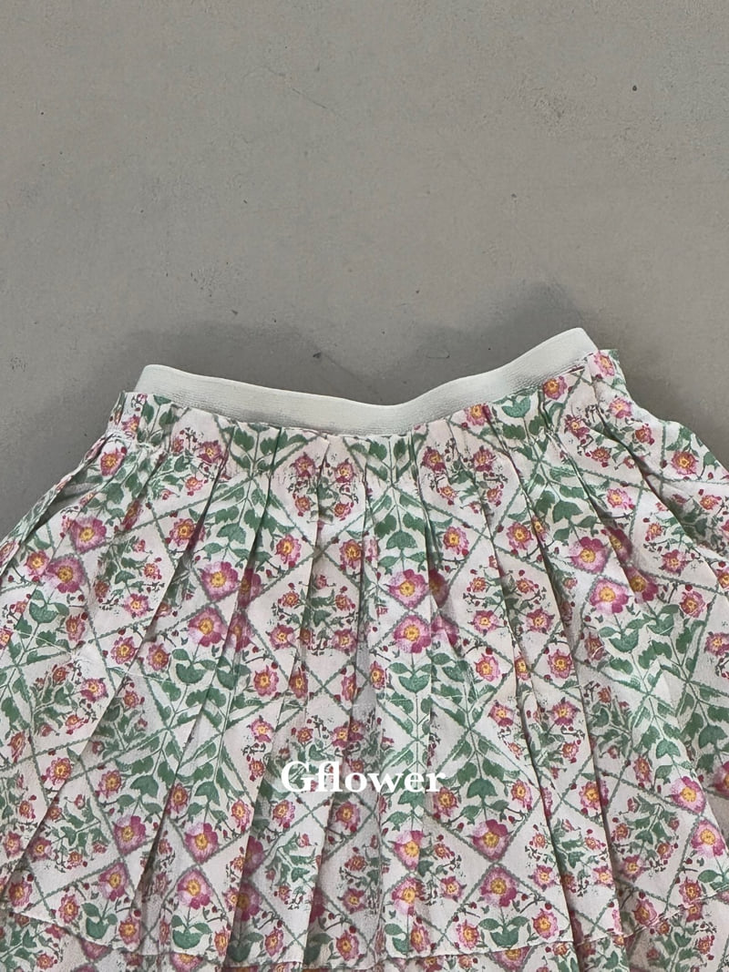 G Flower - Korean Children Fashion - #todddlerfashion - Floral Skirt - 12