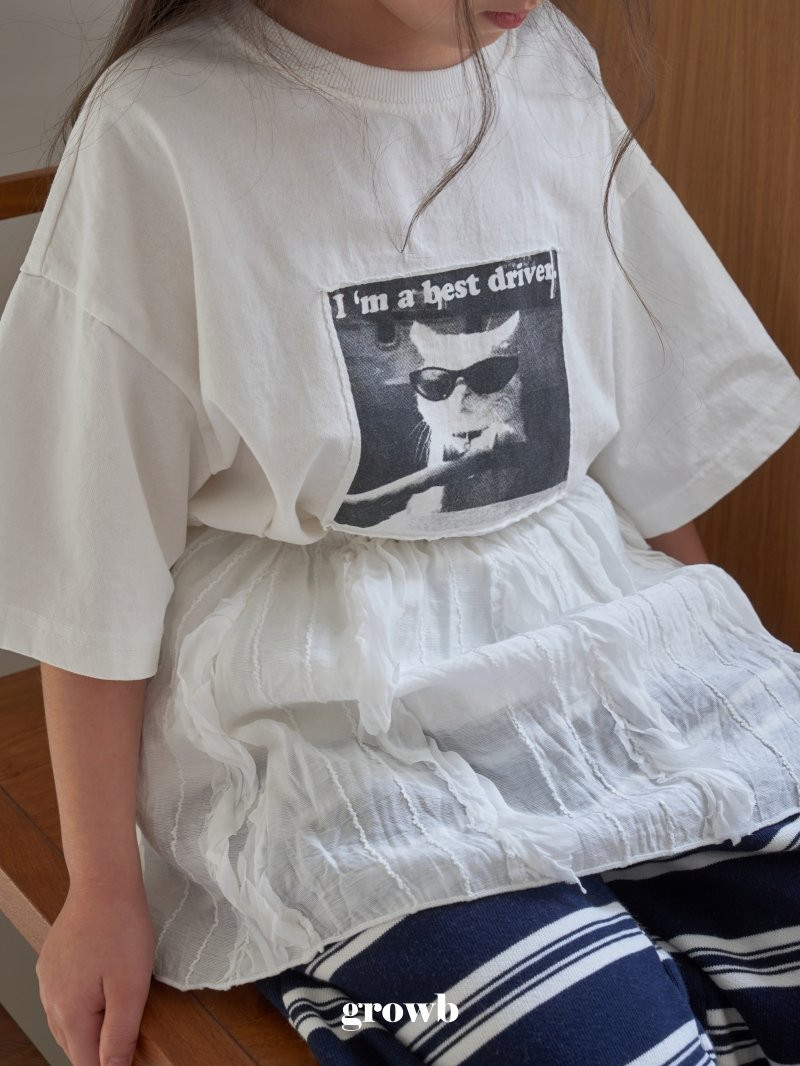 Grow B - Korean Children Fashion - #Kfashion4kids - Driver Tee - 12
