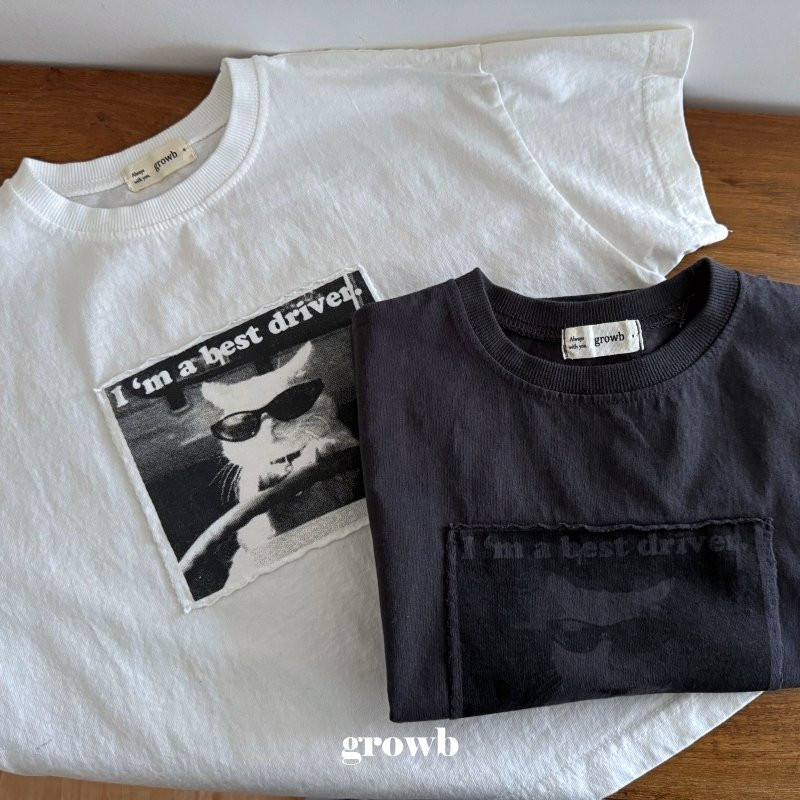 Grow B - Korean Children Fashion - #childofig - Driver Tee - 4