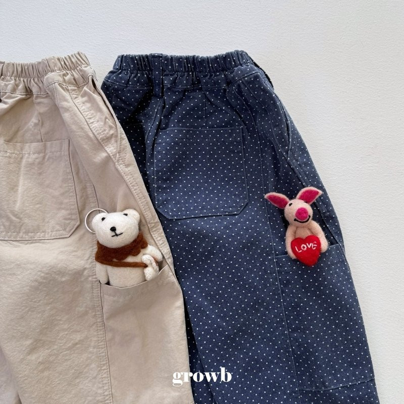 Grow B - Korean Children Fashion - #childrensboutique - Sub Pocket Pants - 3