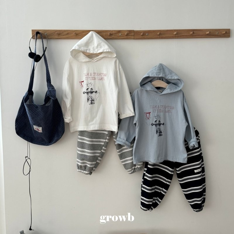 Grow B - Korean Children Fashion - #childofig - Popeye Hoodie - 4