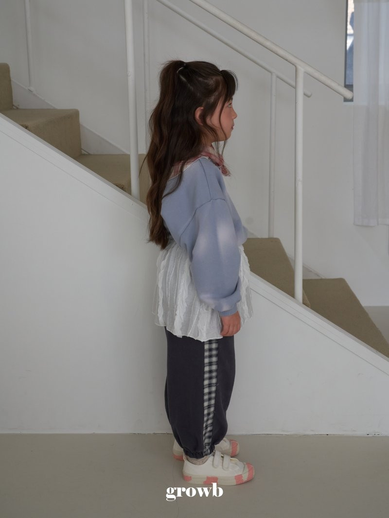 Grow B - Korean Children Fashion - #childrensboutique - Check Jogger Pants - 11