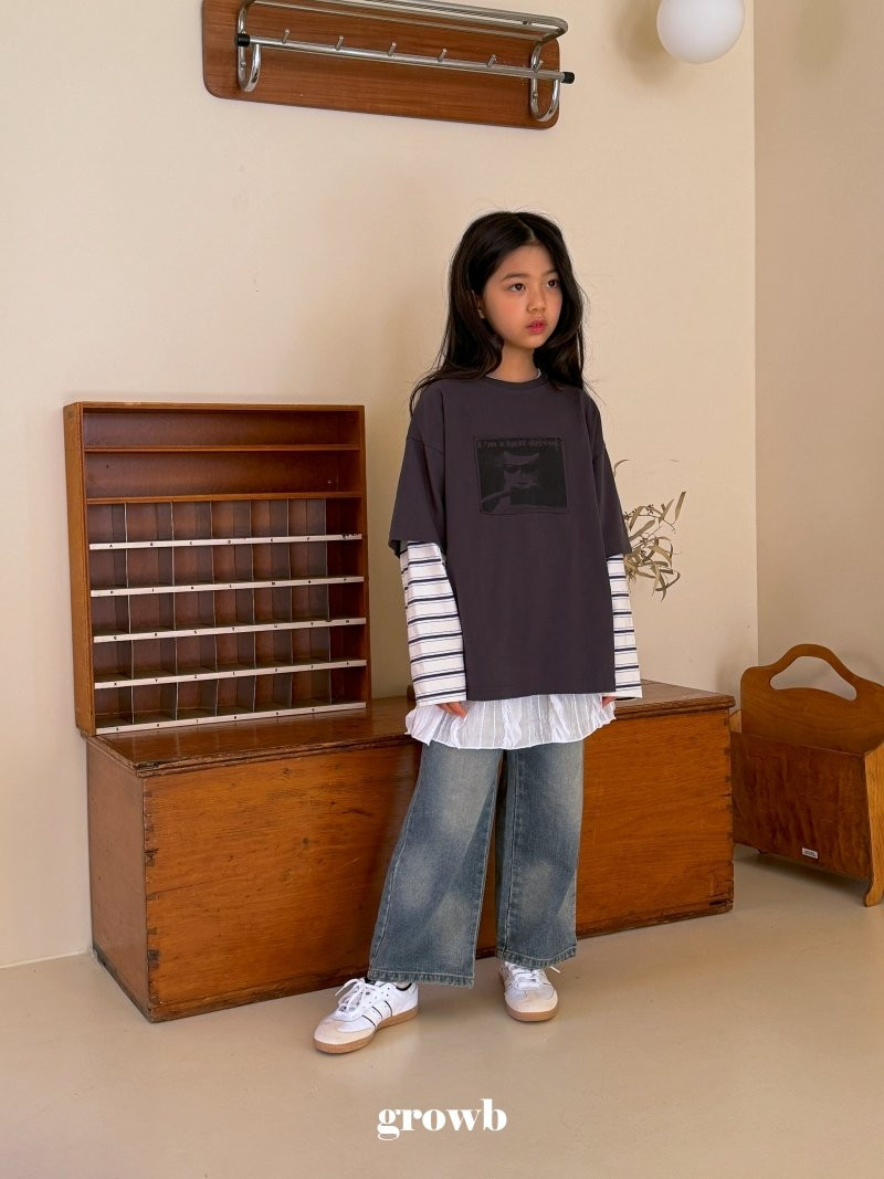 Grow B - Korean Children Fashion - #kidsshorts - Driver Tee - 9