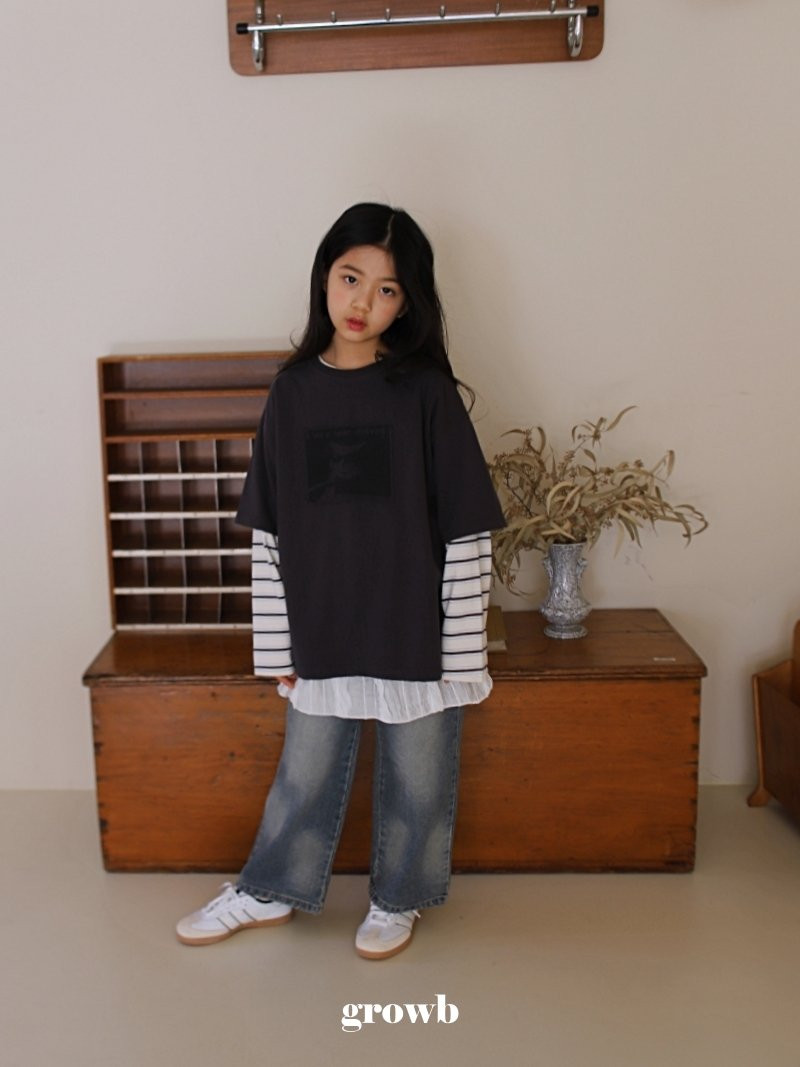 Grow B - Korean Children Fashion - #kidsstore - Driver Tee - 10
