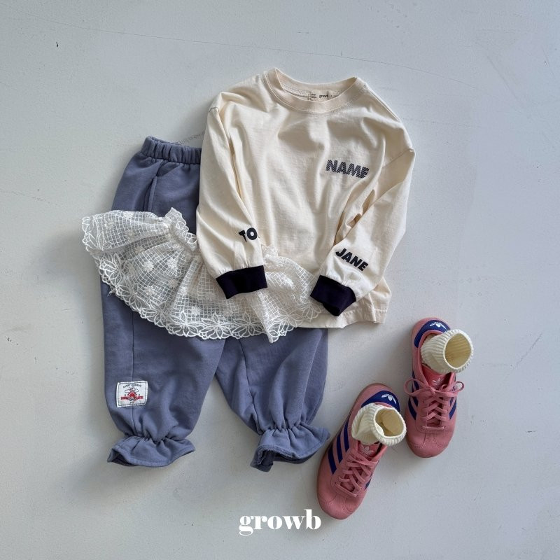 Grow B - Korean Children Fashion - #kidzfashiontrend - Name Tee - 8