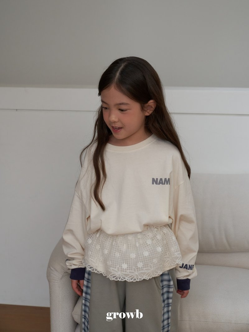 Grow B - Korean Children Fashion - #magicofchildhood - Name Tee - 11