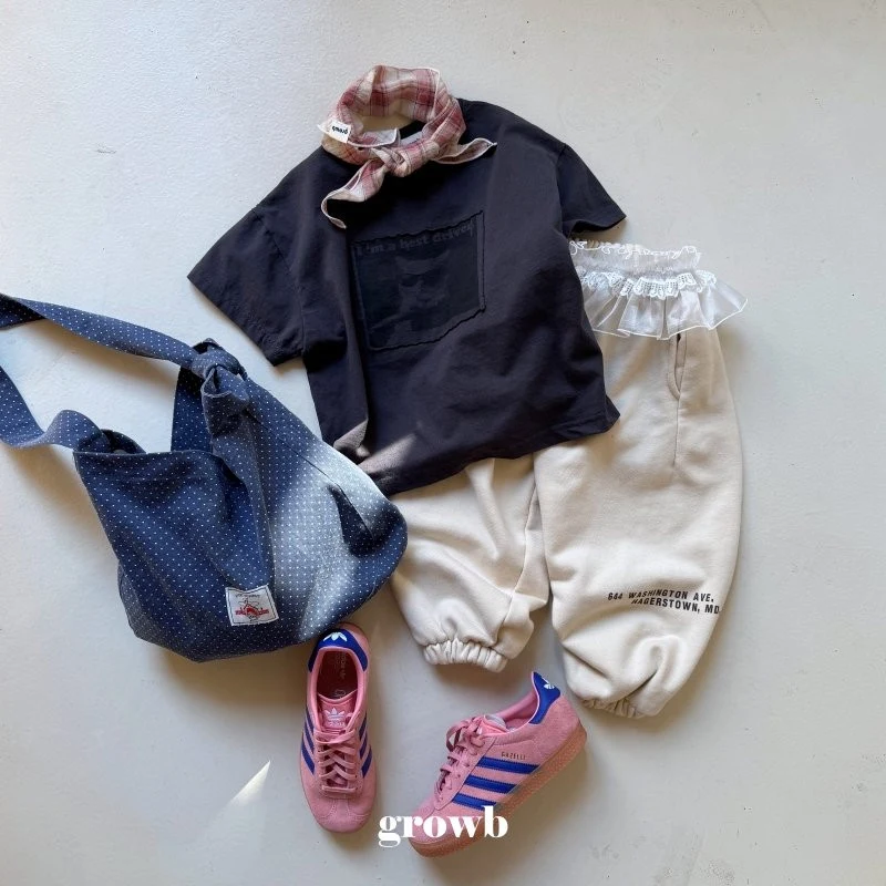 Grow B - Korean Children Fashion - #minifashionista - Address Jogger Pants - 5