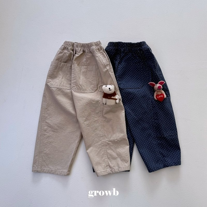 Grow B - Korean Children Fashion - #stylishchildhood - Sub Pocket Pants