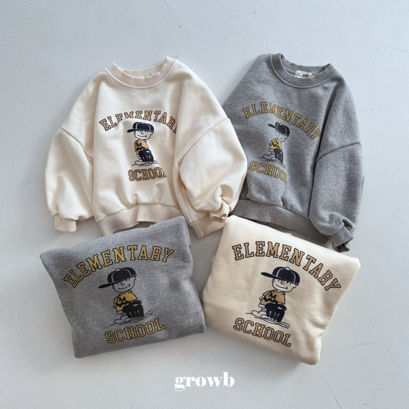 Grow B - Korean Children Fashion - #toddlerclothing - School Sweatshirts - 5