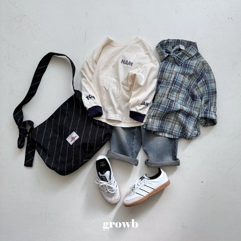 Grow B - Korean Women Fashion - #momslook - Adult Name Tee - 11