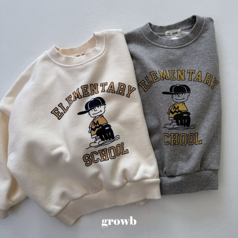 Grow B - Korean Women Fashion - #momslook - Adult School Sweatshirts - 3