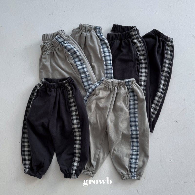 Grow B - Korean Women Fashion - #momslook - Adult Check Jogger Pants - 5