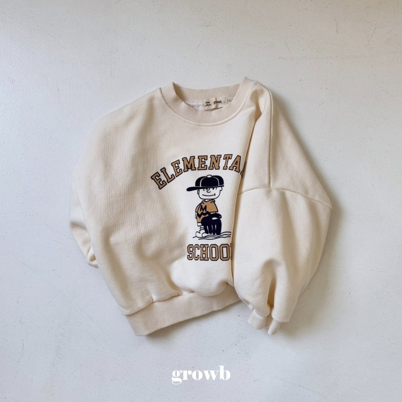 Grow B - Korean Women Fashion - #momslook - Adult School Sweatshirts - 4
