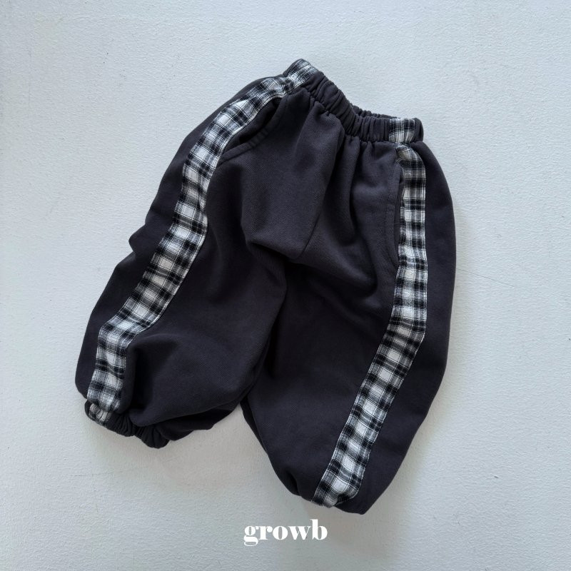 Grow B - Korean Women Fashion - #womensfashion - Adult Check Jogger Pants - 2