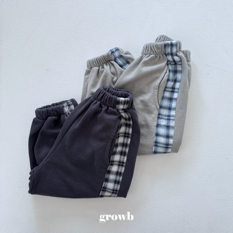 Grow B - Korean Women Fashion - #momslook - Adult Check Jogger Pants - 4